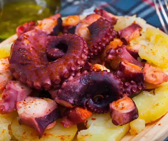 Ración de pulpo a Feira