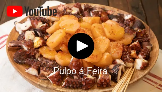 recetas típicas de Galicia en primavera. Elaboración del pulpo á Feira