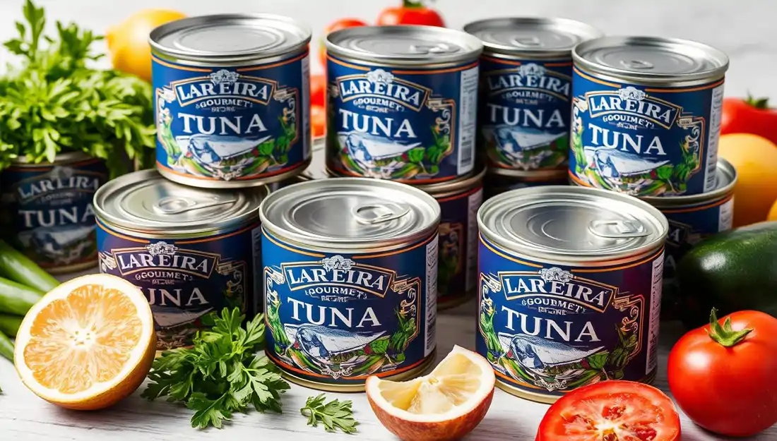 varias latas de bonito del norte Lareira Gourmet