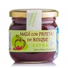 Mermelada de manzana y frutos del bosque